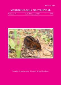 Cover of Mastozoología Neotropical Vol. 17 No. 2