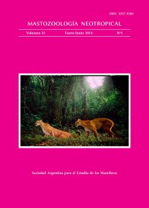 Cover of Mastozoología Neotropical Vol. 21 No. 1