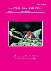Cover of Mastozoología Neotropical Vol. 24 No. 1