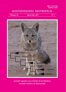 Cover of Mastozoología Neotropical Vol. 26 No. 1