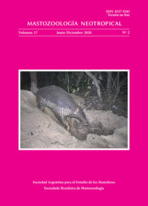 Cover of Mastozoología Neotropical Vol. 27 No. 2