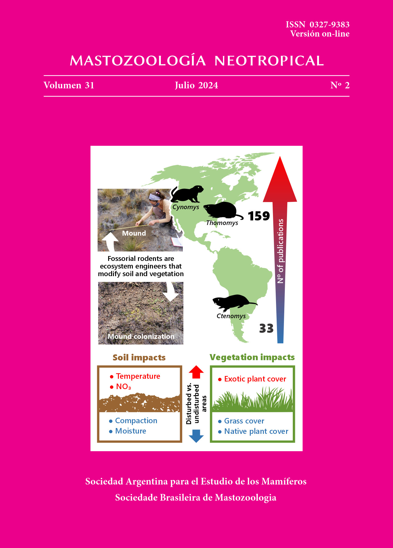 Cover of Mastozoología Neotropical Vol. 31 No. 2